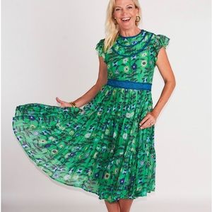 CK Bradley Cecily dress in wildflower green, size XL, NWT